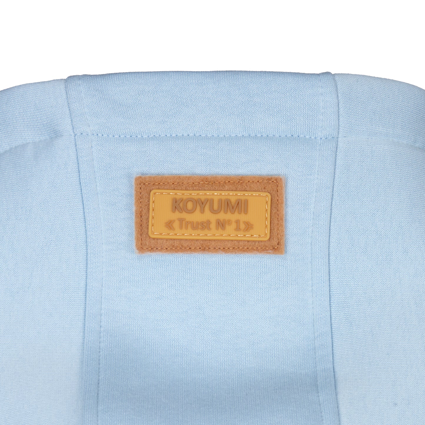 Hoher Kragen Oversize Hoodie - BABY BLAU