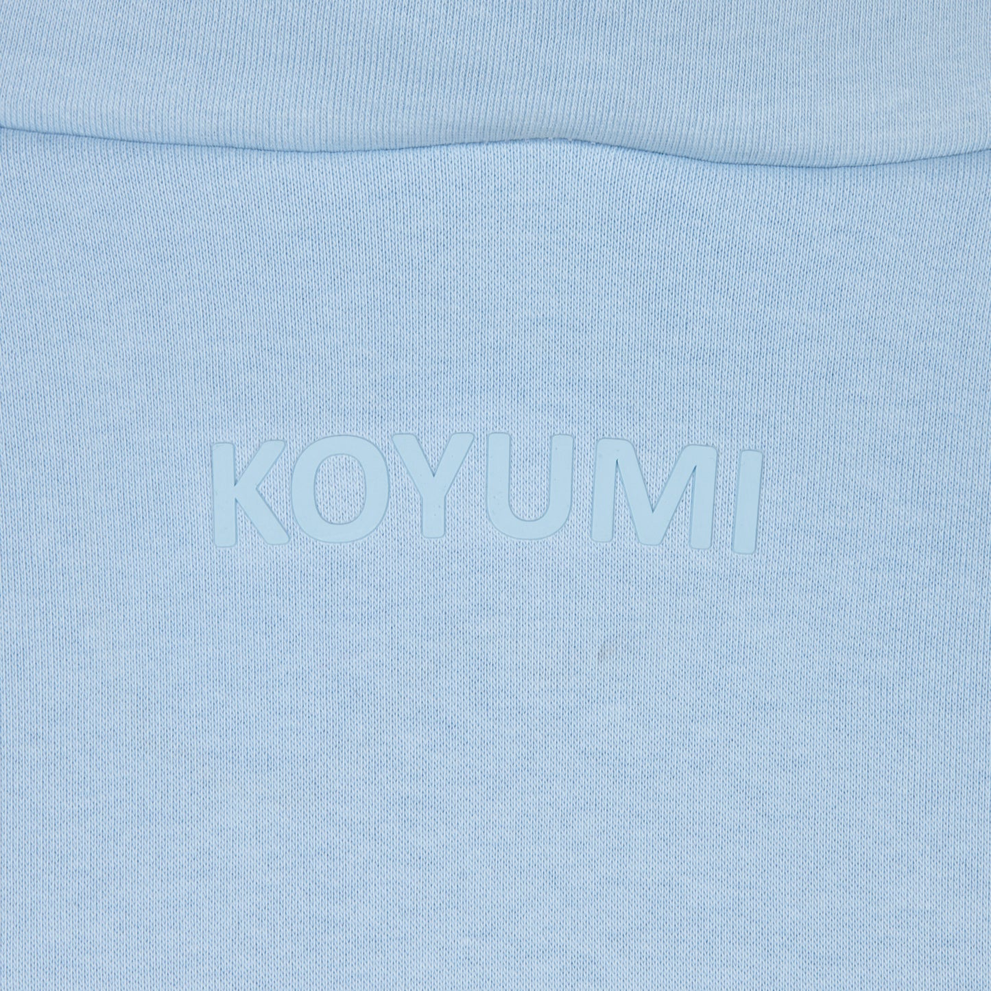 Hoher Kragen Oversize Hoodie - BABY BLAU