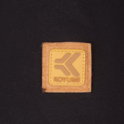 Hoher Kragen Oversize Hoodie - Schwarz