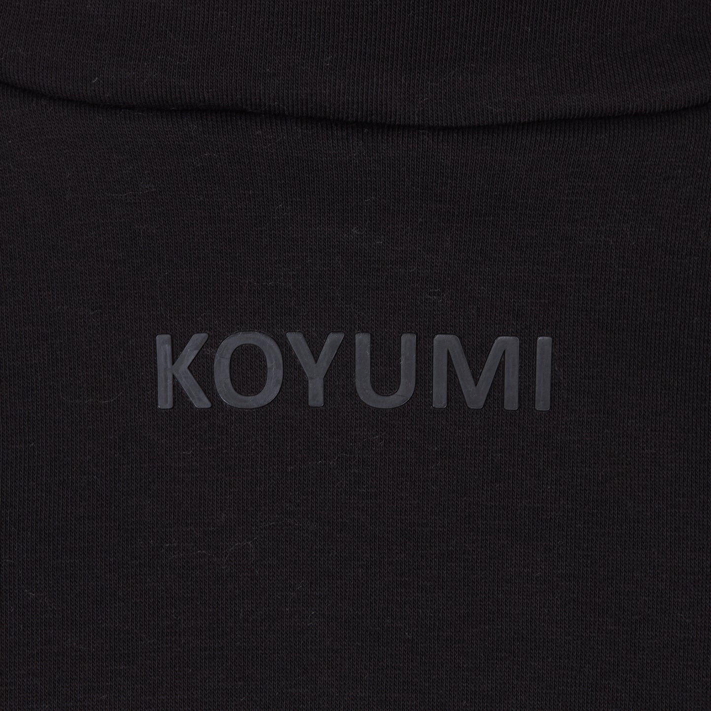 Hoher Kragen Oversize Hoodie - Schwarz