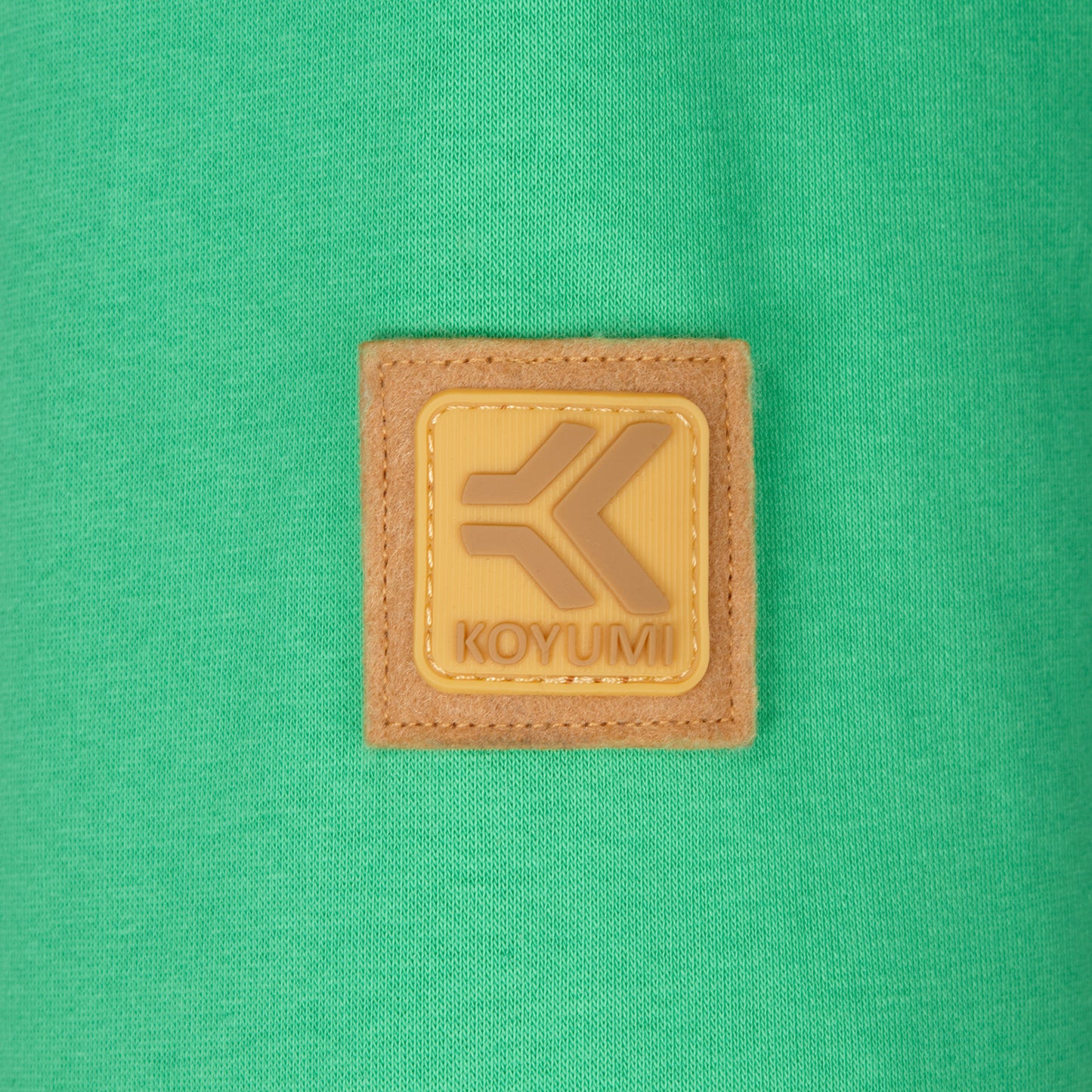 Hoher Kragen Oversize Hoodie - Green