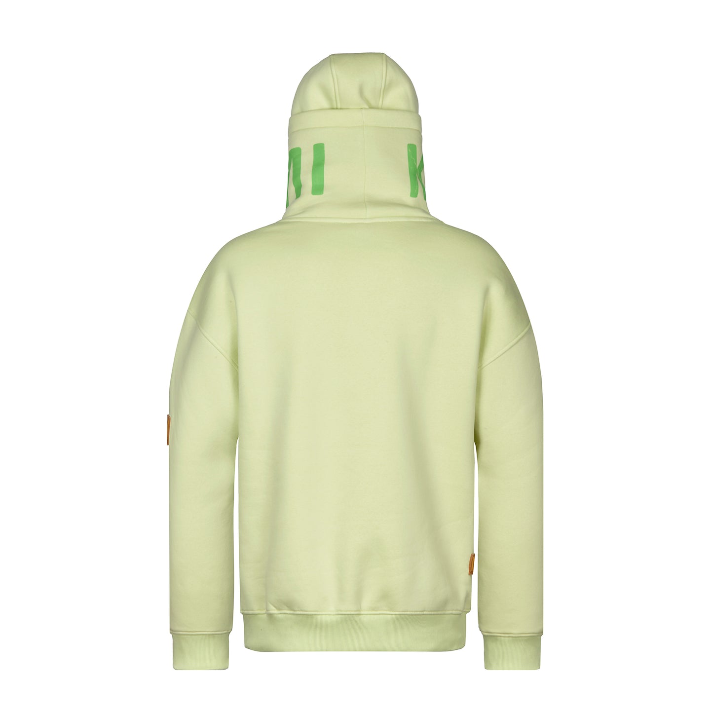 Hoher Kragen Oversize Hoodie - L.GREEN