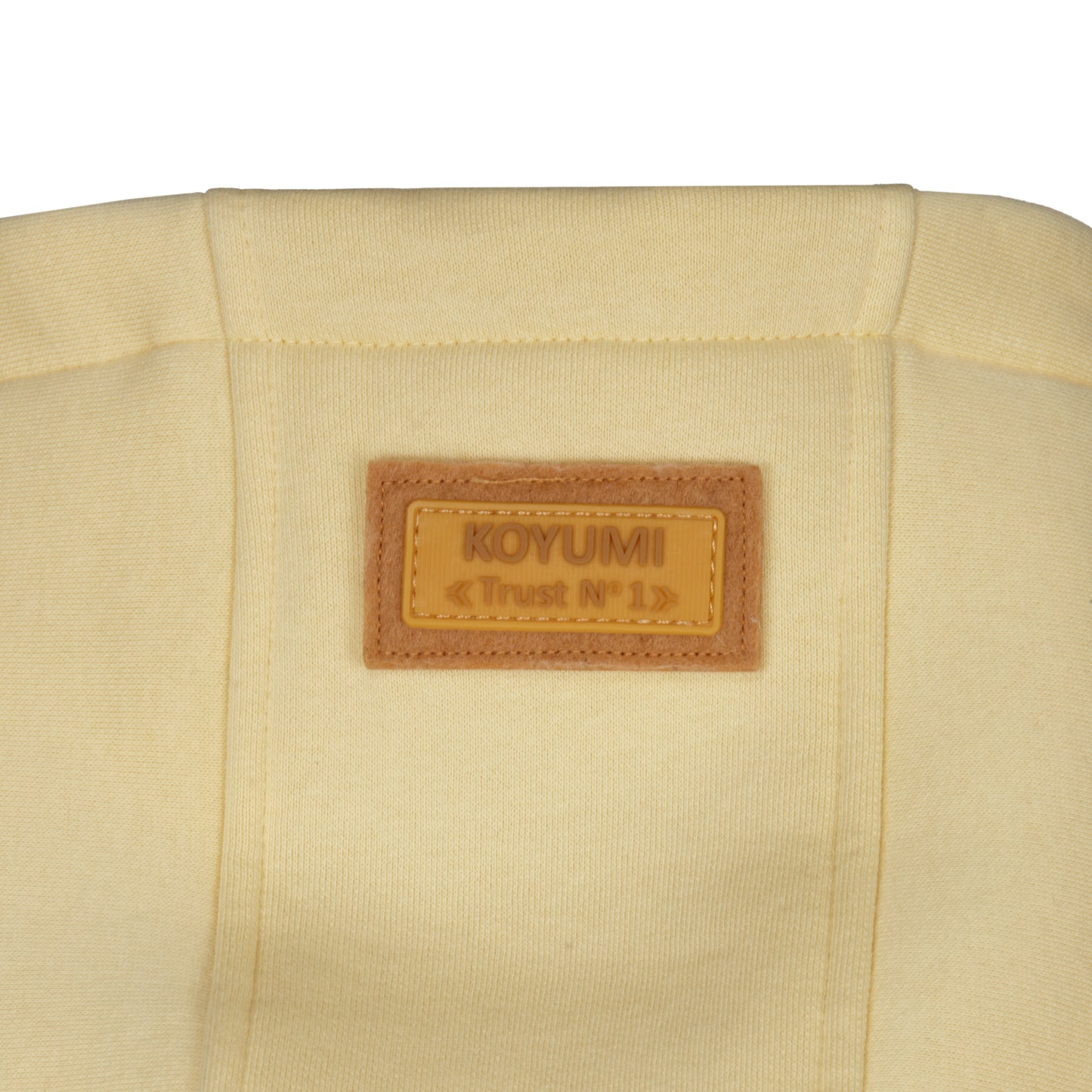 Hoher Kragen Oversize Hoodie - Yellow