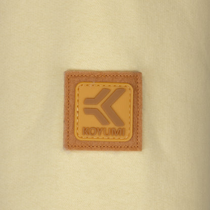 Hoher Kragen Oversize Hoodie - Yellow