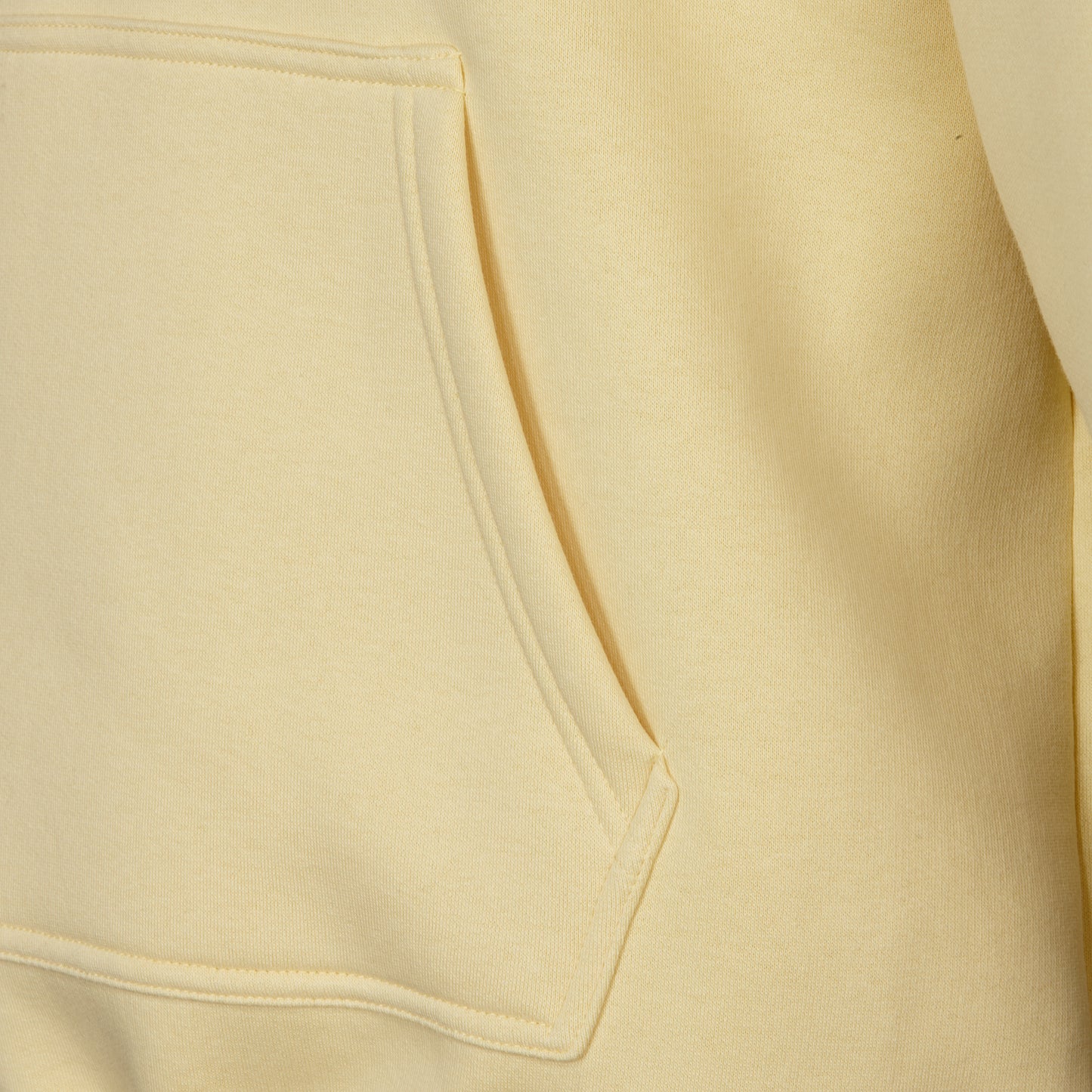 Hoher Kragen Oversize Hoodie - Yellow