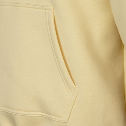 Hoher Kragen Oversize Hoodie - Yellow