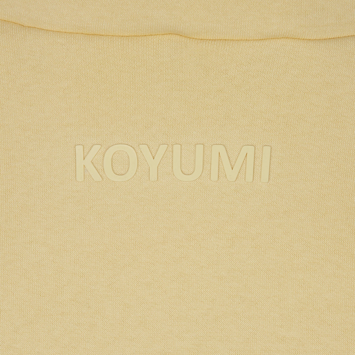 Hoher Kragen Oversize Hoodie - Yellow