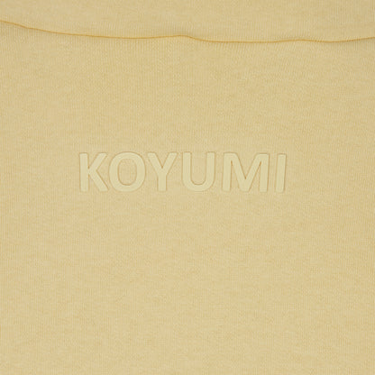 Hoher Kragen Oversize Hoodie - Yellow