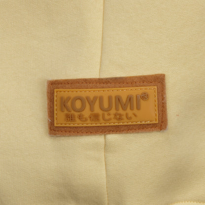 Hoher Kragen Oversize Hoodie - Yellow