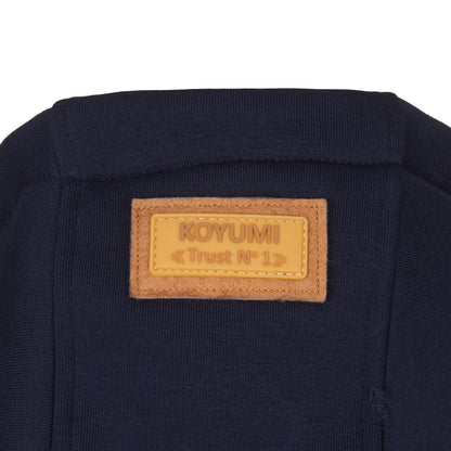 Hoher Kragen Oversize Hoodie - NAVY