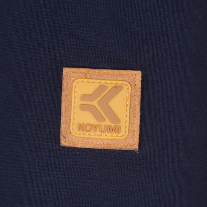 Hoher Kragen Oversize Hoodie - NAVY