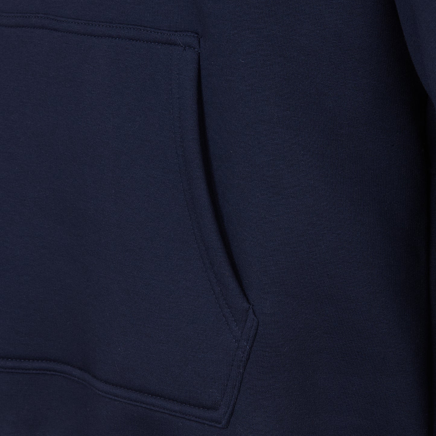Hoher Kragen Oversize Hoodie - NAVY