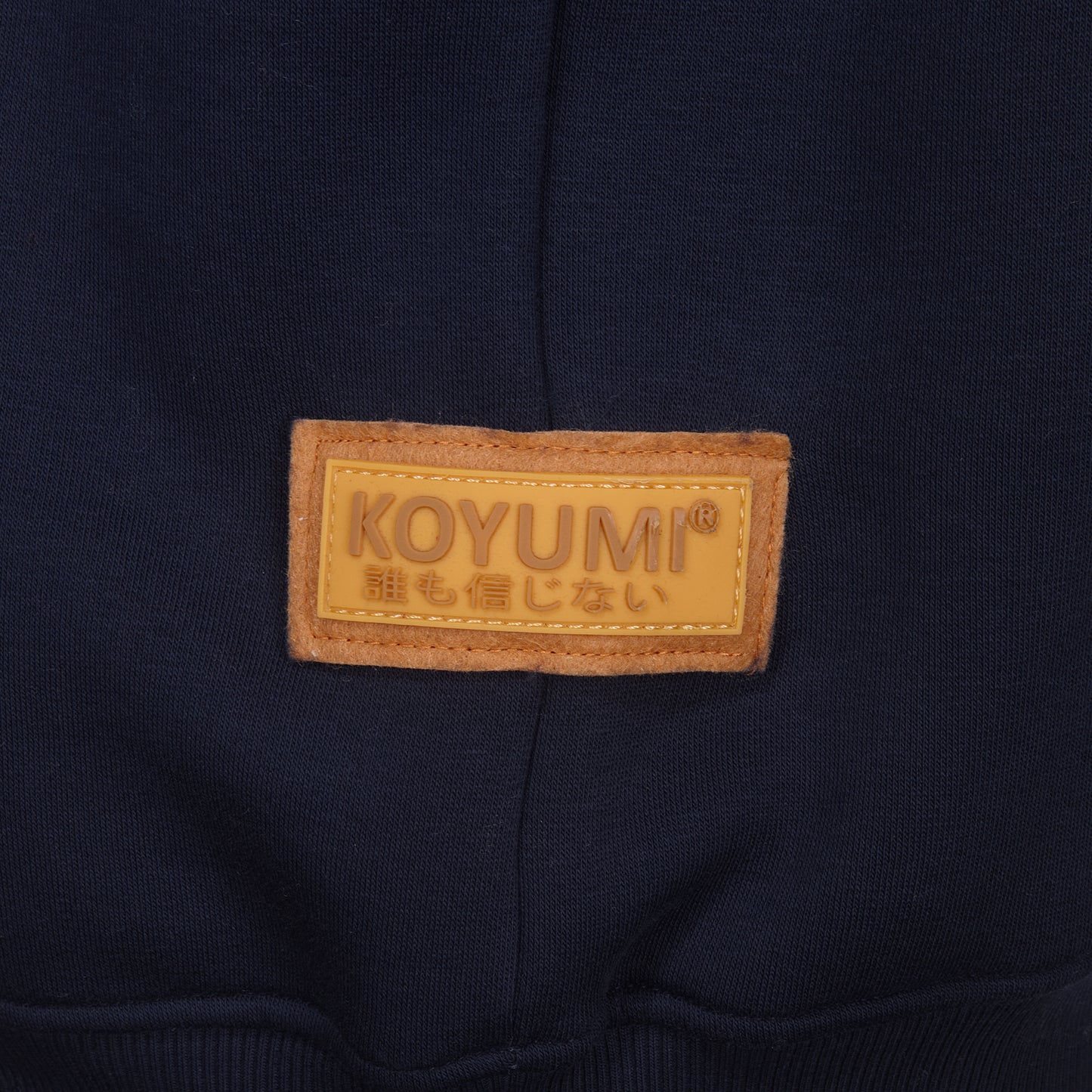 Hoher Kragen Oversize Hoodie - NAVY