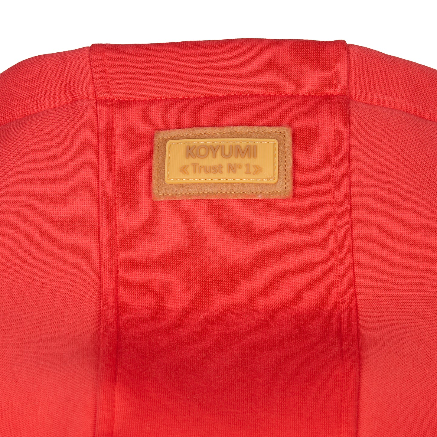 Hoher Kragen Oversize Hoodie - RED