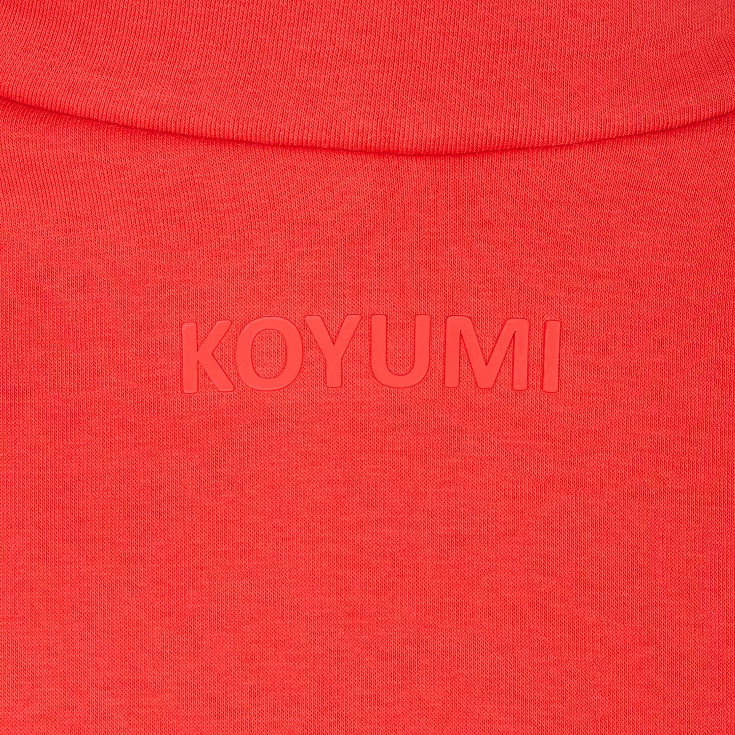 Hoher Kragen Oversize Hoodie - RED