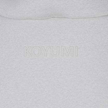 Hoher Kragen Oversize Hoodie - STONEGREY