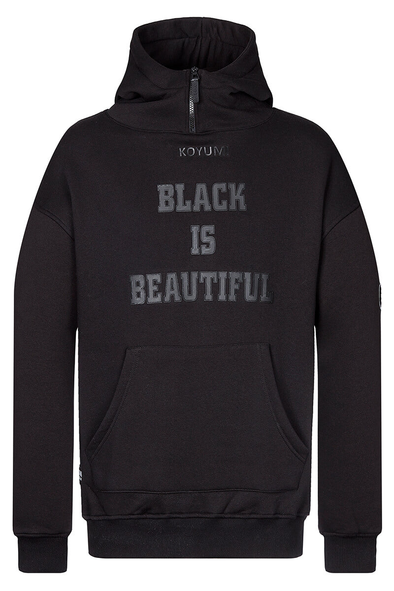 Kragen mit Reißverschluss Hoodie