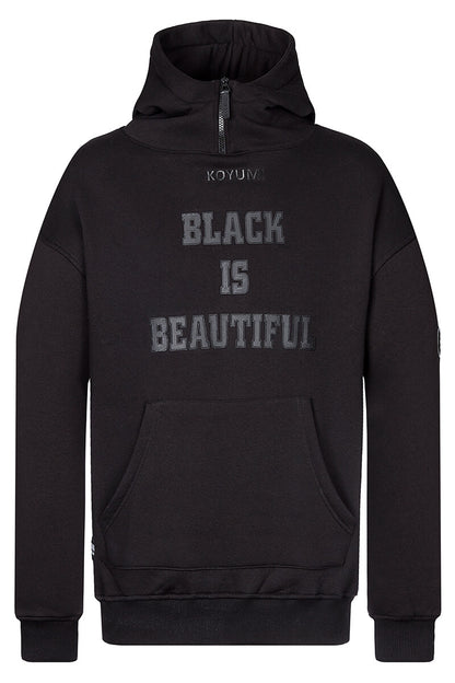 Kragen mit Reißverschluss Hoodie