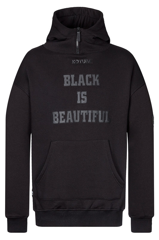 Kragen mit Reißverschluss Hoodie