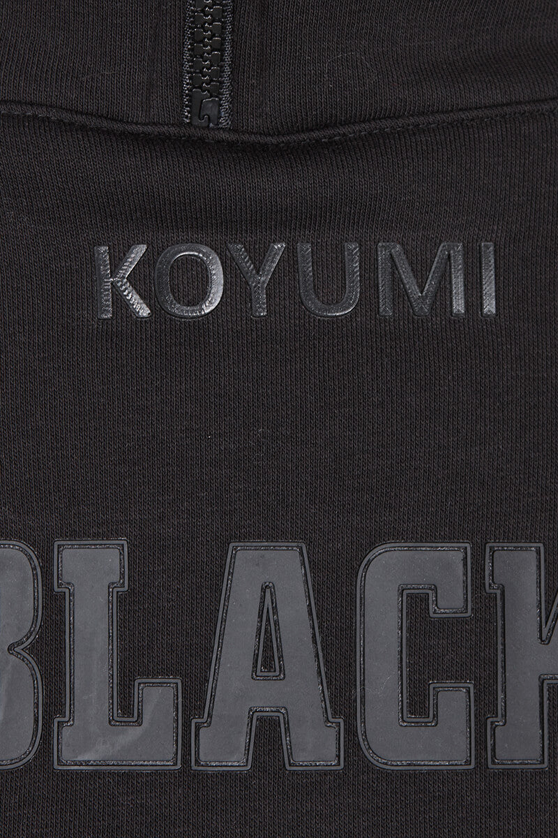 Kragen mit Reißverschluss Hoodie