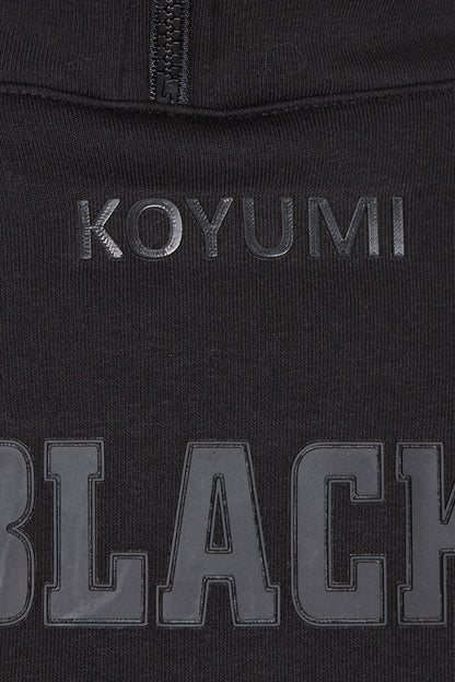 Kragen mit Reißverschluss Hoodie