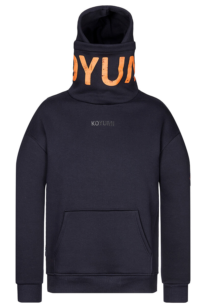 Hoher Kragen Oversize Hoodie