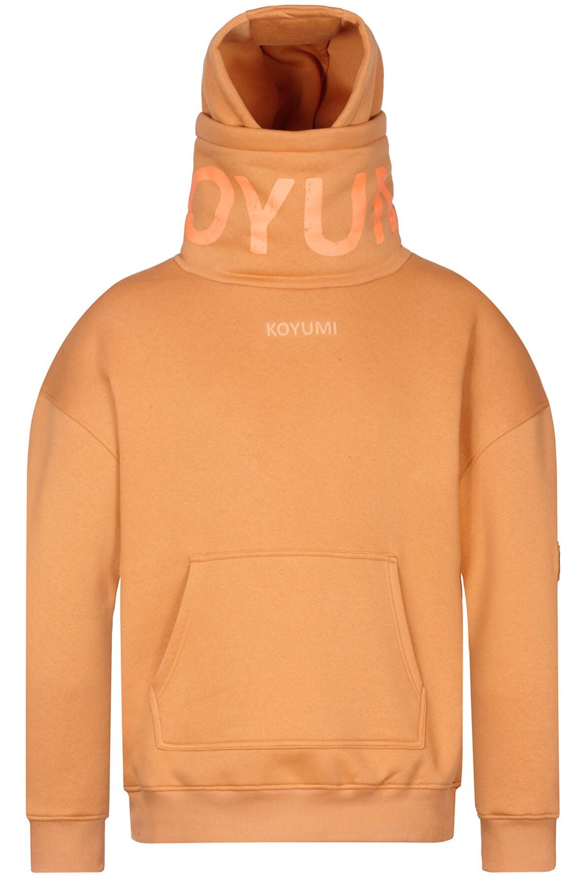 Hoher Kragen Oversize Hoodie - Timber