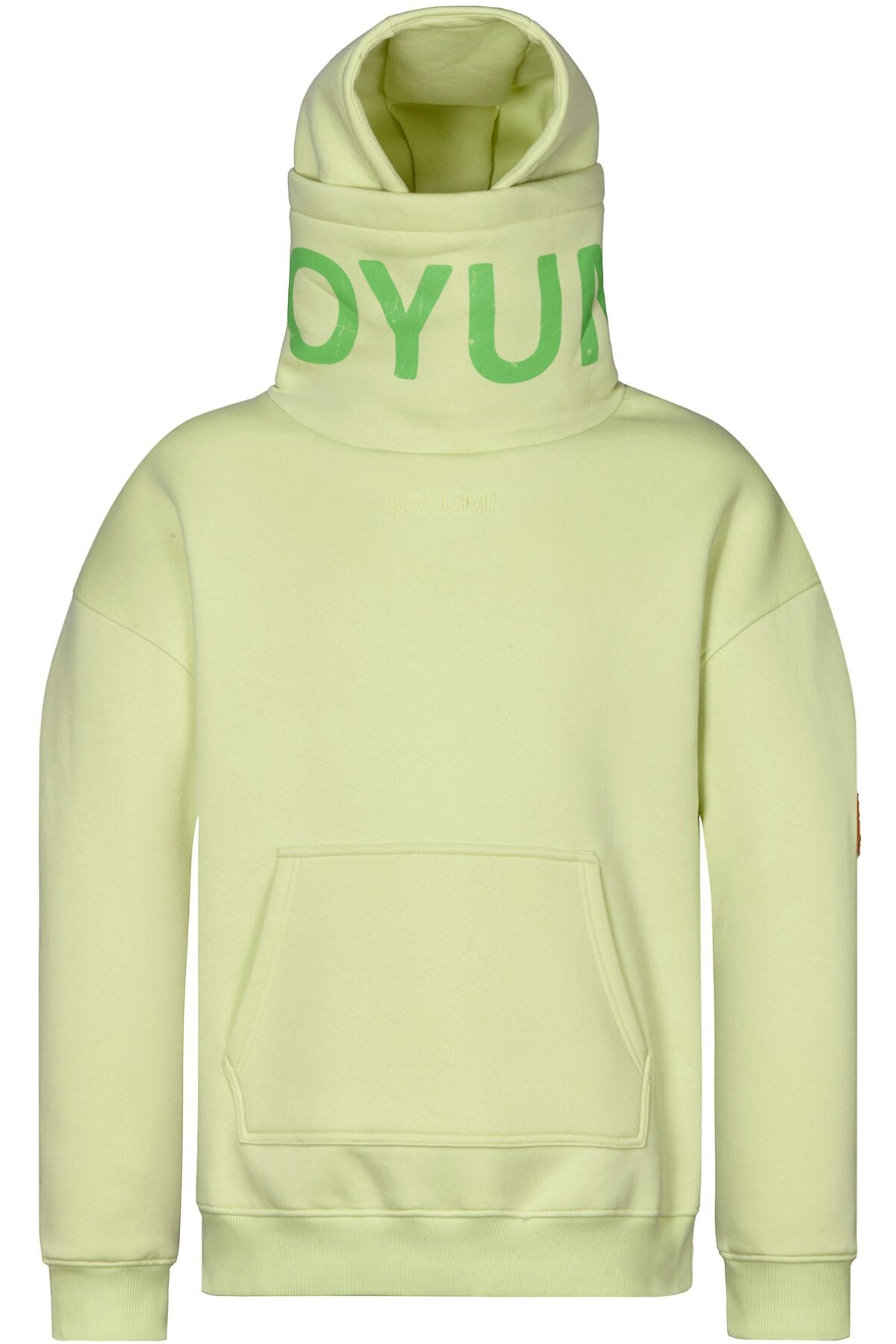 Hoher Kragen Oversize Hoodie - L.GREEN